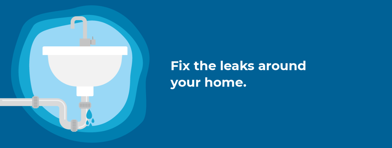 Fix the leaks around your home