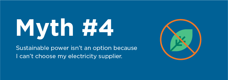Myth 4: Sustainable power is not an option