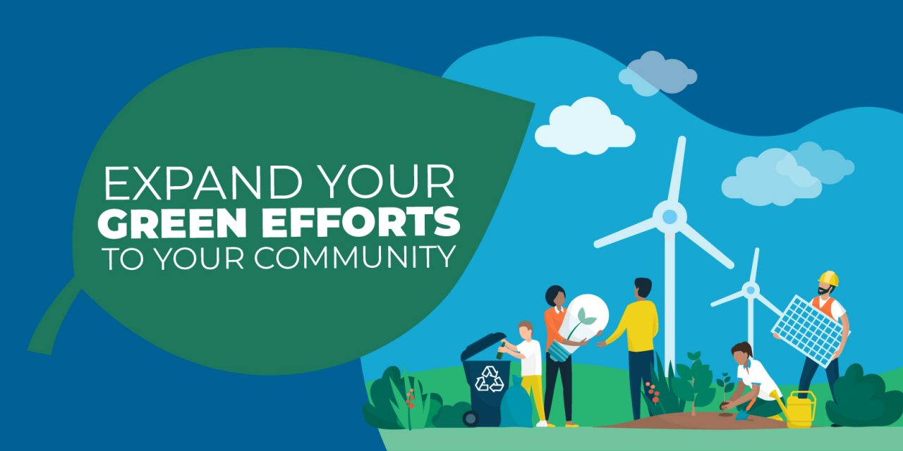 Expand your green efforts to your community illustration