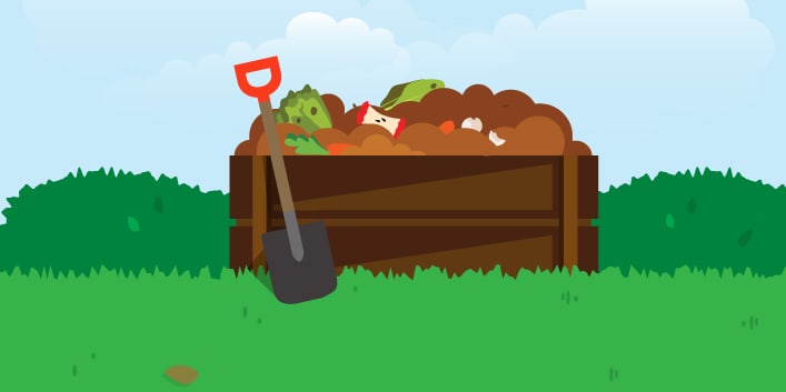 How to start composting for beginners illustration