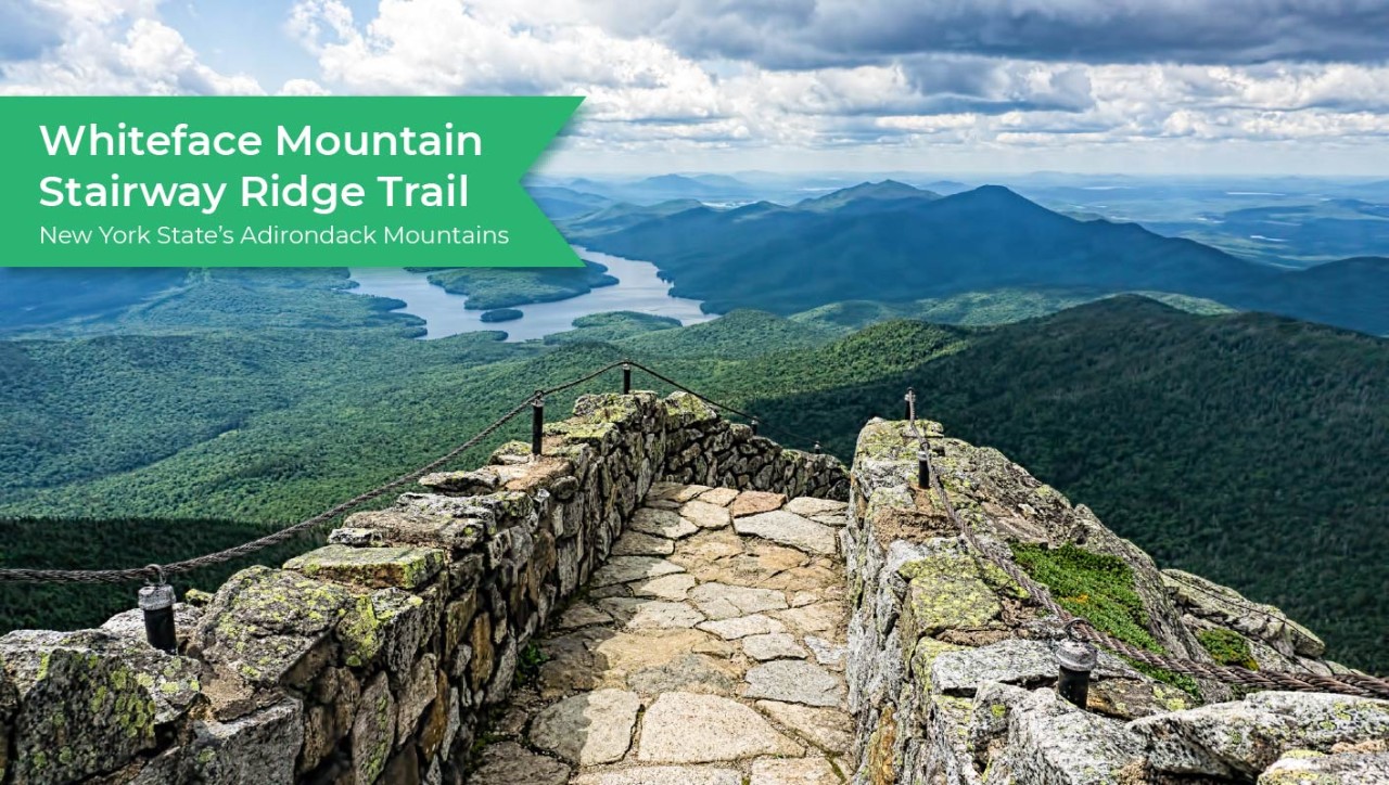 Whiteface Mountain Stairway Ridge Trail in northern New York State’s Adirondack Mountains