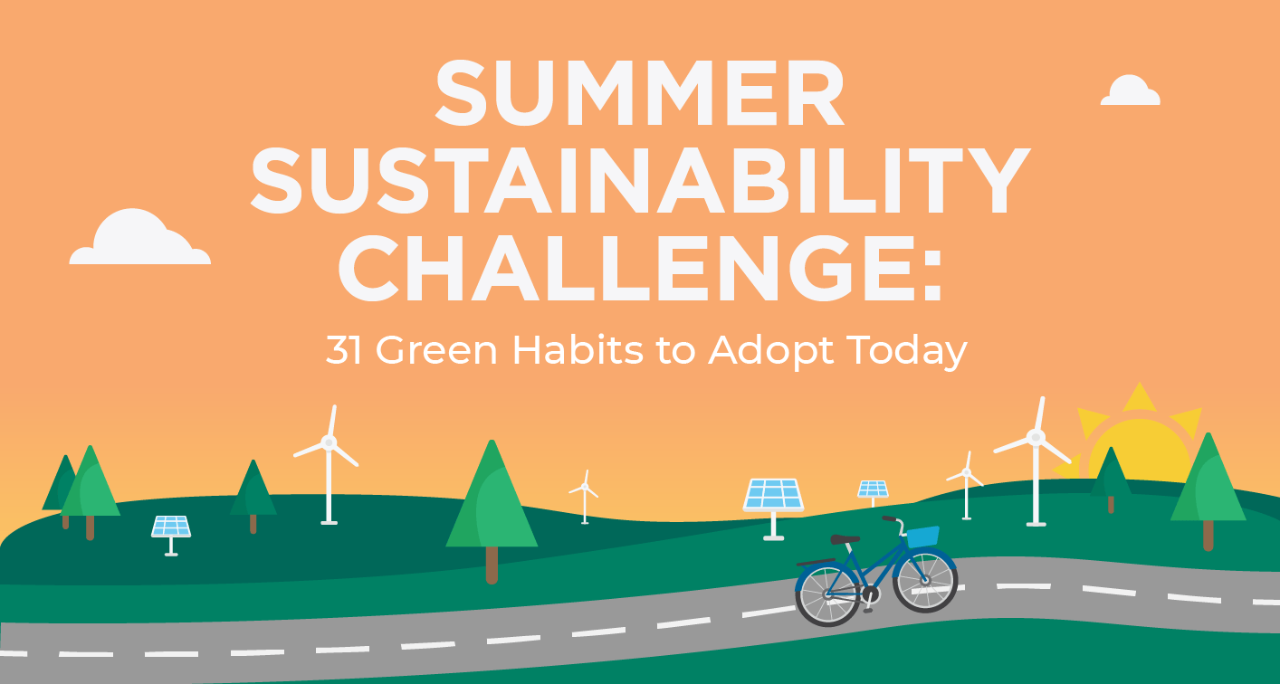Summer Sustainability Challenge: 31 Green Habits to Adopt Today