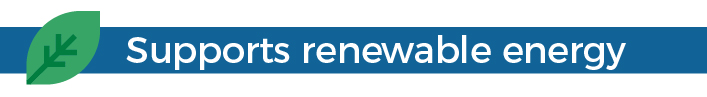 Mobile Supports renewable energy